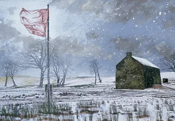 Drovers Arms and the Red Flag, niedaleko Garth, 1992 (gwasz na karcie)