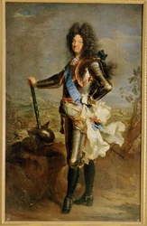 Ludwik XIV we Francji (obraz na płótnie)