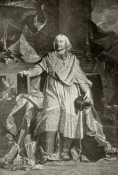 Jacques Benigne Bossuet, grawerowane przez Pierre