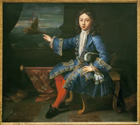 Portret hrabiego Tuluzy (1678-1737). (uznany syn Ludwika XIV (1638-1715) i Madame de Montespan (Francoise Athenais, markiza Montespan
