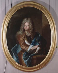 Portret włoskiego ambasadora we Francji Antona Giulio II Brignole-Sale (Brignole Sale) (1673-1710) Obraz Hyacinthe Rigaud (1659-1710) 1743)