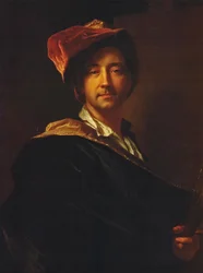 Francuski:  Autoportrait au turban Autoportret w turbanie