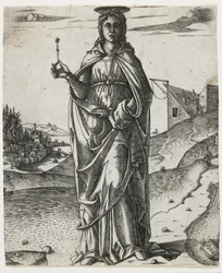Święta Łucja, ok. 1510 r. (rycina)