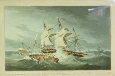 Zniszczenie "La Mouch" przez HMS "Hermes
