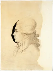 Portret hrabiego Nikołaja Pietrowicza Rumiancewa (lub Romanzowa) (1754-1826) - Oeuvre de I-I Haacke (Haake) (aktywny 1750-1800), fin des annees 1780 - Portret hrabiego Nikołaja Pietrowicza Rumiancewa (1754-1826) - Pióro, pędzel , tusz na papierze autorstwa