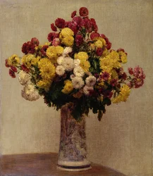 Chryzantemy w wazonie, 1873