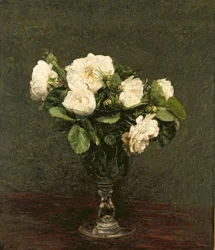 Białe róże, 1875