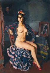 La Bella Oterito La Oterito w swojej garderobie, 1936.