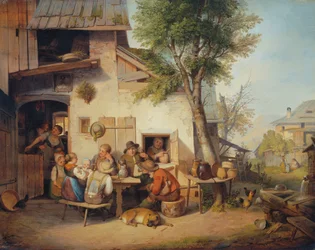Przed wioską tawerna