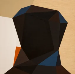 Abstrakcyjny portret z efektem fasetowania