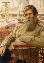 Portret neurofizjologa i psychiatry Władimira Bekhtereva 1857-1927, 1913