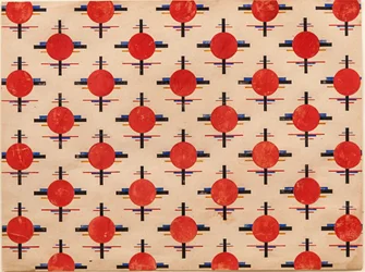Wzór suprematysty. Projekt tkaniny, ok. 1921