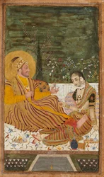 Ali Adil Shah II z Bijapur z kobietą