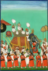 Rajah z Jodhpur na słoniu, ok. 1930 r. 1780