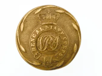 Button, bengalski korpus sztabowy, 1861-1876