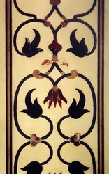 Fragment intarsji na ścianie zewnętrznej, ok. 1631-54 (pietra dura)