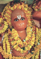 Hanuman, Bóg Małp (inkrustowana emalia)