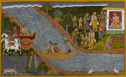 Lakṣmaṇa powraca do Ayodhyi wraz z Sumantrą, podczas gdy Sītā zostaje przyjęty do pustelni Vālmīkiego