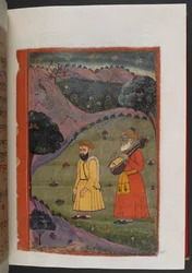MS Panj B 40, f.25r, ilustracja z „Biografii Guru Nanaka”