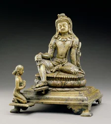 Manjusri, kultura Sirpur, 800 AD (brąz)