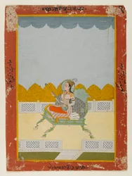 Portret Phul Kaur z Jaipur (nieprzezroczysta toaleta na papierze)