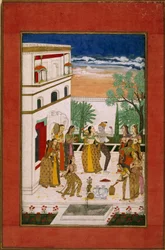Taniec Radha i Kryszny, ok. 1760 (akwarela na papierze)