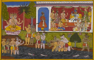 Rāma słyszy od Agastyi o początkach rākṣasas, zaczynając od stworzenia Prajāpatiego