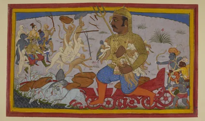 Sojusznicy Rāmy atakują Kumbhakarṇa; Aṅgada zostaje ranny