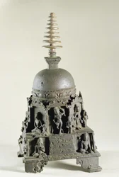 Stupa, Pala, Nalanda, Bihar (brąz)