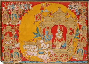Bitwa pod Kurukshetra, z Mysore w Indiach, 1800-25