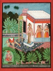 Ucieczka Dhola i Maru, Bundi, ok. 1750