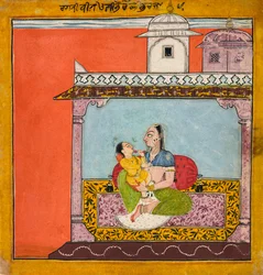 Vilaval Ragini, z ragamali, ok. 1690-95