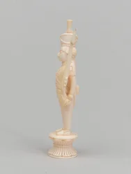 Biały pionek, figura szachowa, Indie, 1820 ok