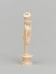 Biały pionek, figura szachowa, Indie, 1820 ok