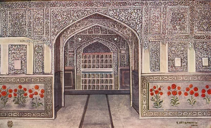 Shish Mahal, Fort Agra (zdjęcie kolorowe)