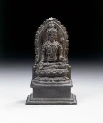 Jawajska figura Padmapaniego, koniec IX w. (brąz)