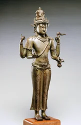 Shiva Mahadeva (brąz, złoto i srebro)