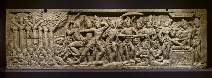 Test łuczniczy. Indonezja, Jawa, Boroduru. Koniec XIX wieku