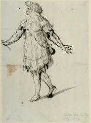 Druid, ok. 1638 (pióro i atrament na papierze)
