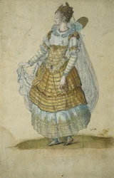 Skrzydlaty masker (akwarela na papierze)