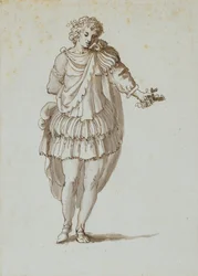 Zephyrus (pióro i atrament na papierze)