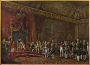Delegacja Senatu Rzymskiego składająca hołd Napoleonowi I 16 XI 1809, 1810 r.