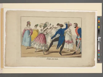 Boliero, c.1800-09 (ręcznie barwiony grawer)