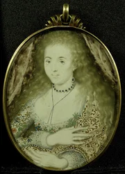 Arabella Stuart, ok. 1590-1615 (pergamin, złoto i szkło)