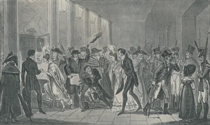 Po operze, 1821, 1920. Artyści: Isaac Robert Cruikshank, George Cruikshank.