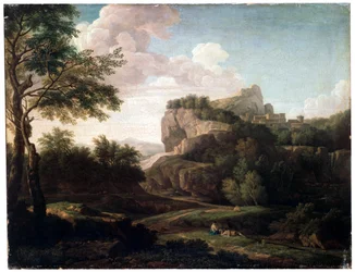Krajobraz, koniec XVII lub XVIII w.