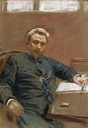 Portret aktora kina niemego Aleksandra Pawłowicza Lenskiego 1847-1908 , 1890.