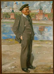 Lenin przed Kremlem, Moskwa