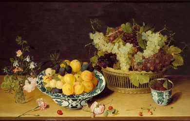 Martwa natura z owoców i kwiatów, c1620-1640