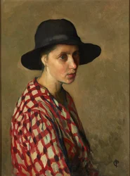 Wieśniaczka (olej na płótnie)
